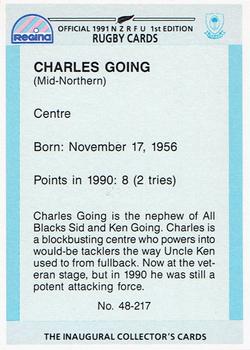 1991 Regina NZRFU 1st Edition #48 Charles Going Back
